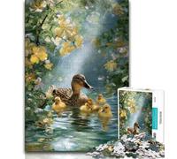 Mother Duck Jigsaw Puzzles for Adults 1000 Piece Puzzle,Challenging To Complete But Fun And Humorous Birthday Present,Gifts,Wall Art 50x75cm