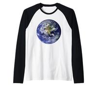 Mother Earth as seen from Space Raglan Baseball Tee