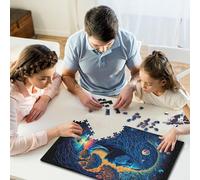 Mother Earth Blacklight54 1000 Pieces Jigsaw Puzzles for Adults Creative Rectangular Jigsaw Wooden Puzzles Game Brain Teasers Toy 1000pcs (75x50cm)