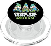 Mother Earth Day Gnome One Fights Alone Wear Green Blue PopSockets PopGrip for MagSafe