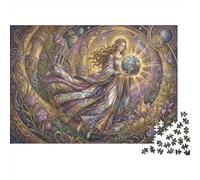 Mother Earth Fusion Art 1000 Piece Jigsaw Puzzle,Premium Cardboard,Stress Relief,Whimsical Challenge,Educational Toy,Home Wall Decor,Gift Idea,Adults & Kids 14+ 52x38cm