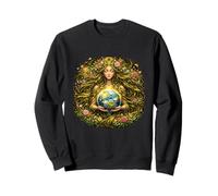 Mother Earth Goddess Nature Art Devine Feminine Energy Sweatshirt