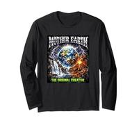 Mother Earth The Original Creator Retro 90s Bootleg Rap Long Sleeve T-Shirt