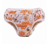 Mother-ease Big Kid Training Pants, Leak-Proof Protection, Natural Cotton, Trim Fitting, Unisex (BeeKind, M)