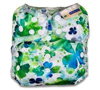 Mother-ease Stay Dry Wizard Uno All-in-One Reusable Nappy, Ultra Slim, Waterproof, One Size, Unisex (Lucky Clover)