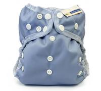 Mother-ease Stay Dry Wizard Uno All-in-One Reusable Nappy, Ultra Slim, Waterproof, One Size, Unisex (Periwinkle)
