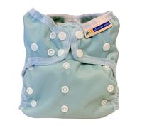 Mother-ease Stay Dry Wizard Uno All-in-One Reusable Nappy, Ultra Slim, Waterproof, One Size, Unisex (Sage)