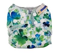 Mother-ease Wizard Uno StayDry All-in-One Reusable Nappy, Newborn Size, Waterproof, Ultra Slim Design (Lucky Clover)