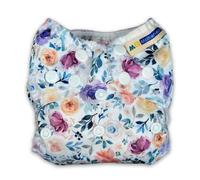 Mother-ease Wizard Uno StayDry All-in-One Reusable Nappy, Newborn Size, Waterproof, Ultra Slim Design (Petal)