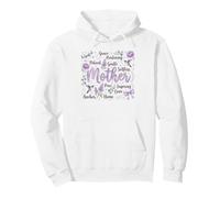 Mother Grace Nurturing Hummingbird Botanical Art Pullover Hoodie