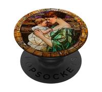 Mother Holding Baby Artwork Design PopSockets Adhesive PopGrip