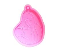 Mother Holding Baby Keychain Earrings Silicone Mold UV Epoxy Resin Flexible Cake Chocolate Molds Jewelry Making Epoxy Resin Molds Silicone