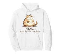Mother I Am But Skin and Bones Funny Cat Mom Pullover Hoodie