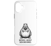 Mother I Am But Skin And Bones Funny Dinosaur Case for iPhone 16 Plus
