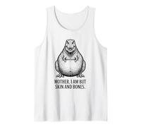 Mother I Am But Skin and Bones Funny Dinosaur Tank Top