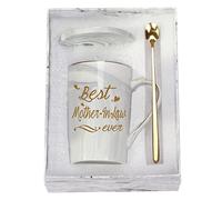 Mother In Law Coffee Mugs Best Mother In Law Coffee Mug Best Mother In Law Gifts Birthday Mothers Day Best Mother In Law Gifts from Daughter Son In Law 14 Ounce Grey with Gift Box Spoon Coaster