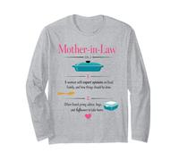 Mother-in-Law Definition Expert Opinions Food Mothers Day Long Sleeve T-Shirt
