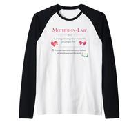 Mother in Law Definition Gifts Mothers Day Birthday Raglan Baseball Tee