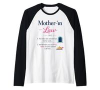 Mother in Law Definition Women Raglan Baseball Tee