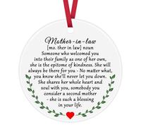 Mother in Law Gifts Christmas Ornament Gifts for Mother in Law Birthday Wedding for Mother-in-Law Mother of The Groom Gifts