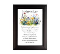 Mother-in-Law Love Gift Thank you for always being there Photo Frame (6 x 4) with presentation Box Hang it or stand it. Great Gift for Mum, Mummy, Godmother, Stepmum, (Mother-in-Law Frame)