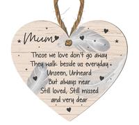 Mother in Law | Mum | Mummy | Step Mum Memorial Plaque - ‘Those We Love Don’t Go Away’ - Remembrance - Bereavement Gift for Loss of Loved One (Mum, Small: 10 cm (H) × 9 cm (W))
