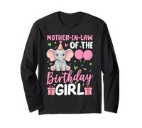 Mother-In-Law Of The Birthday Girl Elephant Birthday Long Sleeve T-Shirt
