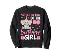 Mother-In-Law Of The Birthday Girl Elephant Birthday Sweatshirt