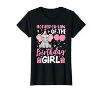 Mother-In-Law Of The Birthday Girl Elephant Birthday T-Shirt
