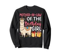 Mother-In-Law of the Birthday Girl Llama Birthday Party Sweatshirt