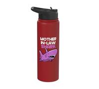 Mother-in-Law Shark Cool Funny Family Stainless Steel Insulated Water Bottle
