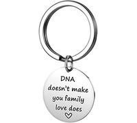 Mother in Law Stepmom Gifts Keychain - Thank You for Loving Me As Your Own,Mother's Day Father's Day Nice Processed