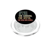 Mother-In-Law The Woman The Myth Bad Influence Funny Retro PopSockets PopGrip for MagSafe