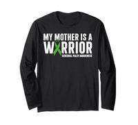 Mother is A Warrior Cerebral Palsy Syndrome Awareness Green Long Sleeve T-Shirt