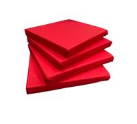 MOTHER LAND 1x Garden Chair Cushions Outdoor Seat Pad For Dining Chairs Pad Kitchen Thick Removable Cover Indoor Outdoor Living Room Patio Garden Office Coffee Shop SIZE 40cm x40cm x5cm(RED)