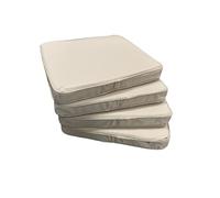 MOTHER LAND 1x Garden Chair Cushions Outdoor Seat Pad For Dining Chairs Pad Kitchen Thick Removable Cover Indoor Outdoor Living Room Patio Garden Office Coffee Shop SIZE 40cm x40cm x5cm (CREAM)