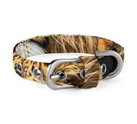 Mother Lion and Young Lion Dog Collar Adjustable Soft and Comfortable Puppy Collars with Metal Buckle Pet Collar for Small Medium Pet