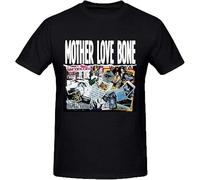 Mother Love Bone Mother Love Bone Mens Grey Tee Shirts Crew Neck Black