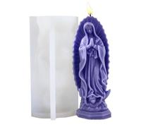 Mother Mary Resin Mold - Flexible Devotional Tool Religious Casting Mold Art Mold Worship Decoration Mold | Mother Mary Silicone Molds for Clay, Plaster, Resin, Soap, Candle, Church, Home Decor