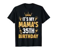 Mother Mommy It's My Mama's 35th Birthday 1990 35 Years Old T-Shirt