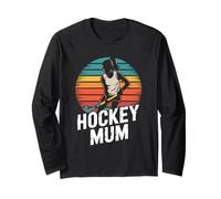 Mother Mum Mom of A Girl Daughter Who Plays Hockey Long Sleeve T-Shirt