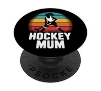 Mother Mum Mom Of A Girl Who Plays Hockey PopSockets Adhesive PopGrip