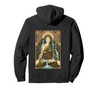 Mother Nature Gaia Goddess Art Nouveau Zen Meditation Pullover Hoodie