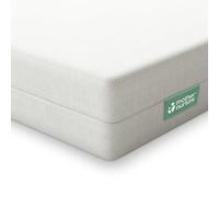Mother Nurture Eco Fibre Cot Bed Mattress (140 x 70 x 10 cm) Breathable Baby Cot Bed Mattress for Comfy Night’s Sleep, Reversible and Hypoallergenic with Removable Cover for Easy Clean, BSI Tested