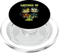 Mother of Crazy Cats Funny Cat Lover Design PopSockets PopGrip for MagSafe