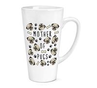 Mother of Pugs 17oz Large Latte Mug Cup