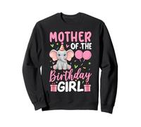 Mother Of The Birthday Girl Elephant Balloons Birthday Sweatshirt