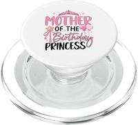 Mother Of The Birthday Princess Pink Party Crown PopSockets PopGrip for MagSafe