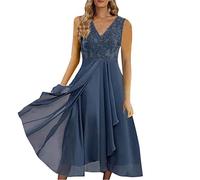 Mother of The Bride Dresses UK Only Women's Lace Formal Party Dresses Flutter Short Sleeve Wedding Dresses Long Evening Gowns for Wedding Guest Bridesmaid Dress