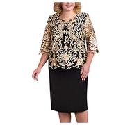 Mother of The Bride Dresses Women's Plus Size Chiffon Cape Cocktail Formal Pencil Dress Mother of The Bride Dresses Formal Dress Funeral Outfits Womens